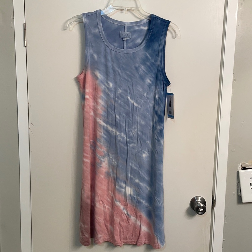 Tie-dye tank style swing dress